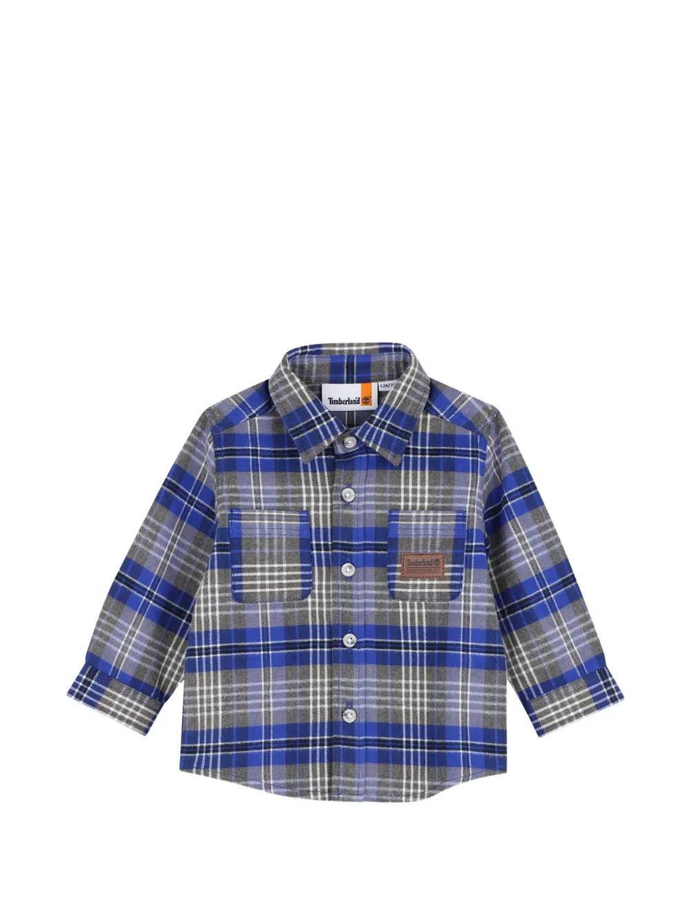 Timberland Kids Camicia a quadri a maniche lunghe - Blu