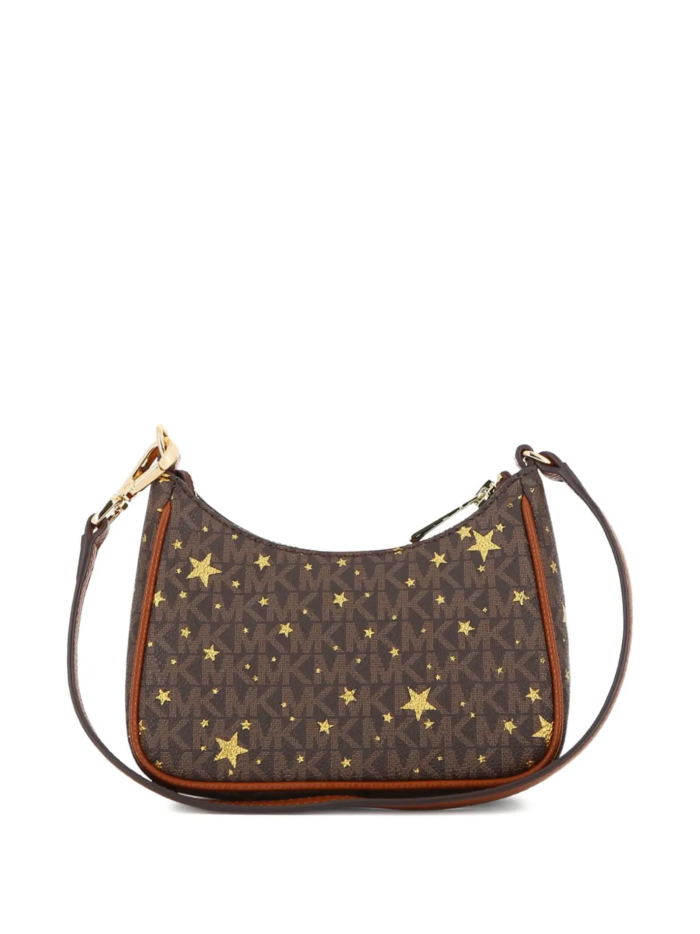 Michael Kors Kids Schoudertas met monogram-print en ster-patroon Bruin