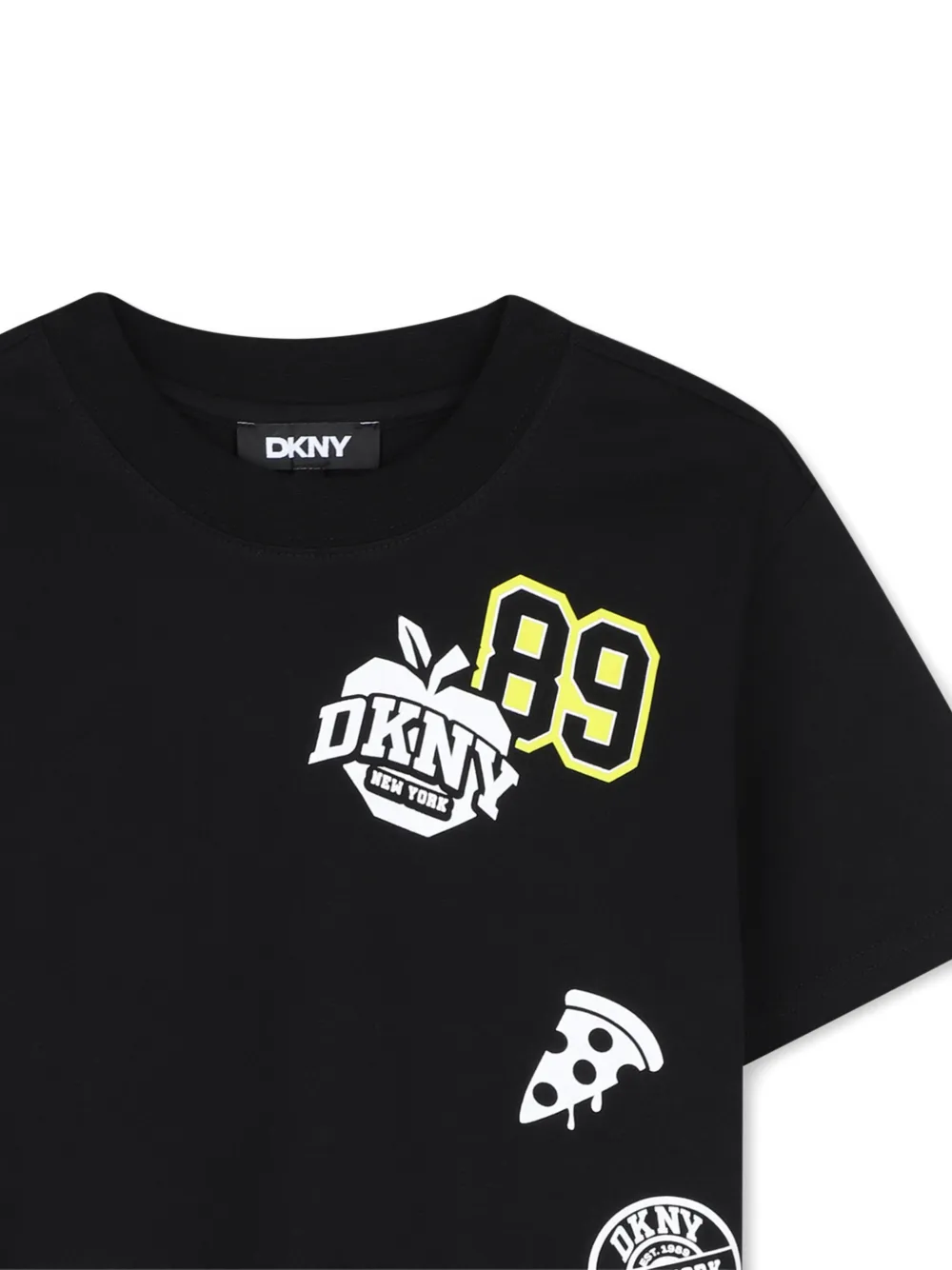 Dkny Kids T-shirt met grafische print Zwart