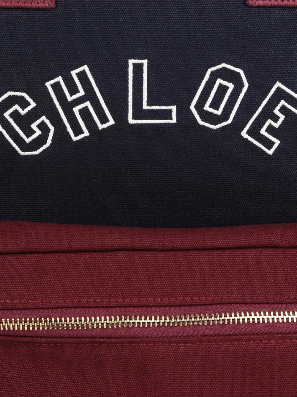 Chloé Kids Rugzak met geborduurd logo Blauw