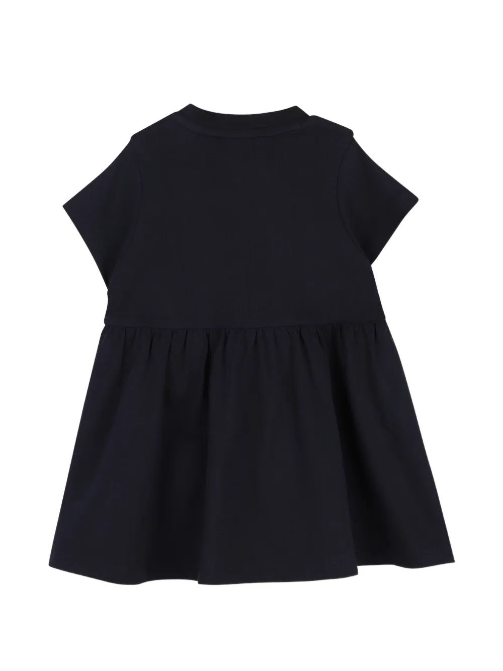 Kenzo Kids Jurk met Tiger-print en ruches Blauw