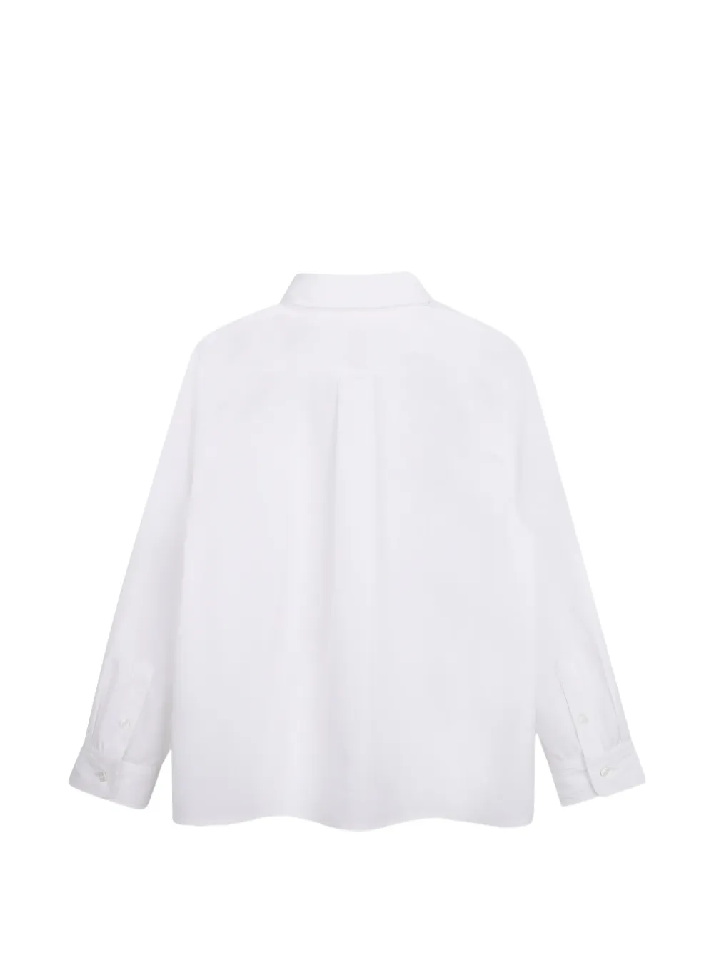Givenchy Kids Katoenen shirt met logopatch Wit