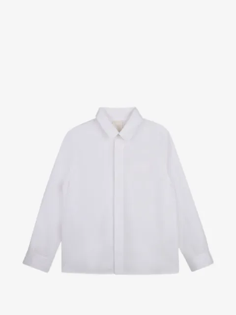 Givenchy Kids camisa con parche del logo
