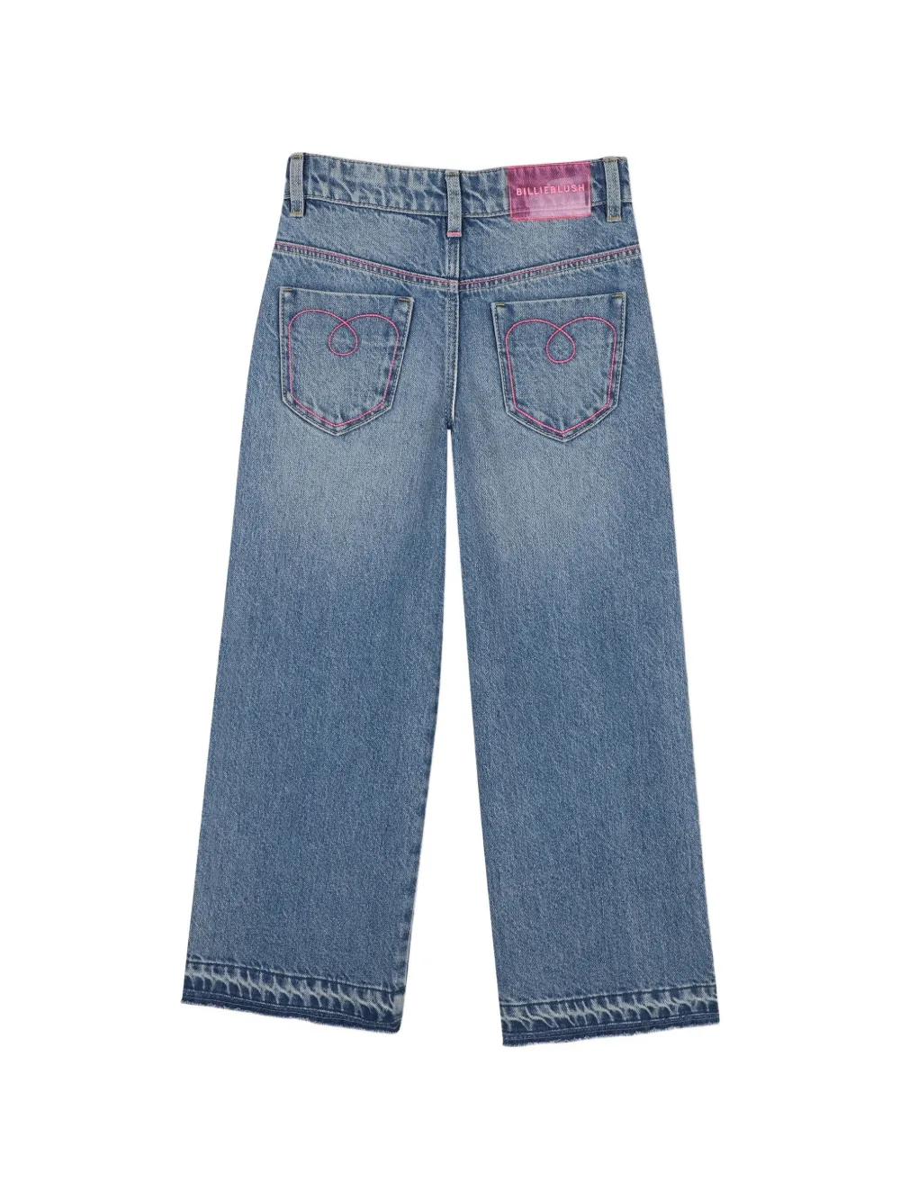 Billieblush Jeans verfraaid met pailletten en geborduurd hart Blauw