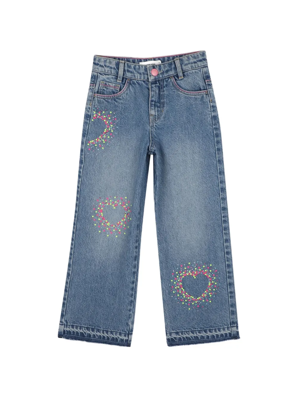 Billieblush Herzstickerei-Jeans mit Pailletten - Blau