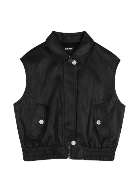 Dkny Kids logo-embossed sleeveless vest