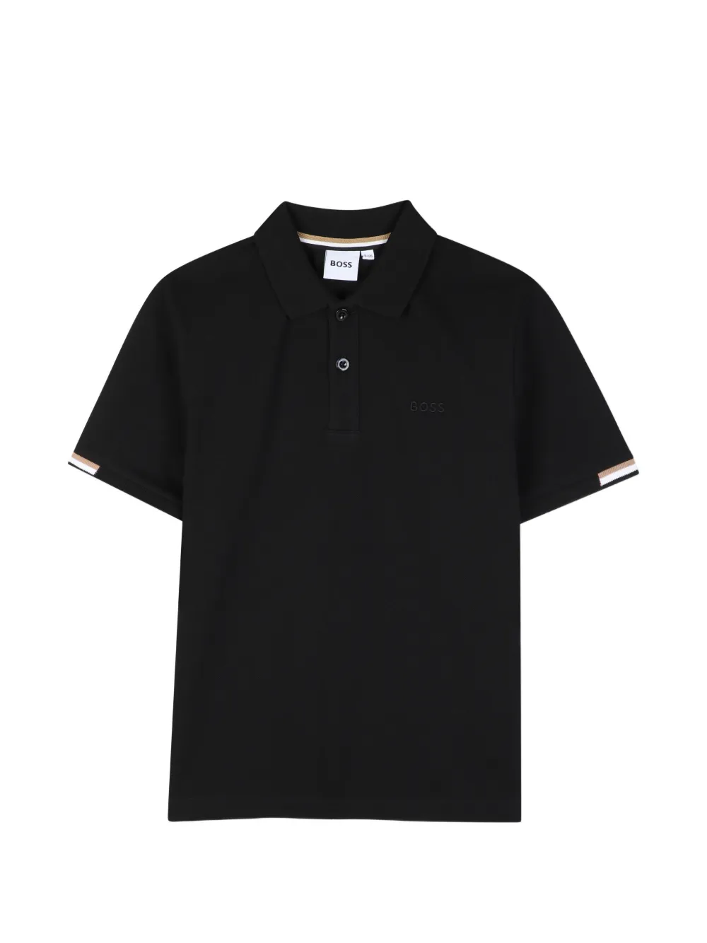 BOSS Kidswear Polo con ricamo - Nero