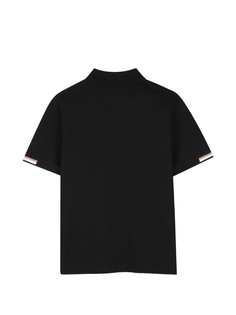 BOSS Kidswear Poloshirt met geborduurd logo Zwart