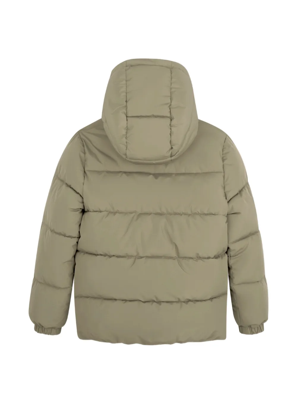 BOSS Kidswear Gewatteerd jack met capuchon Groen