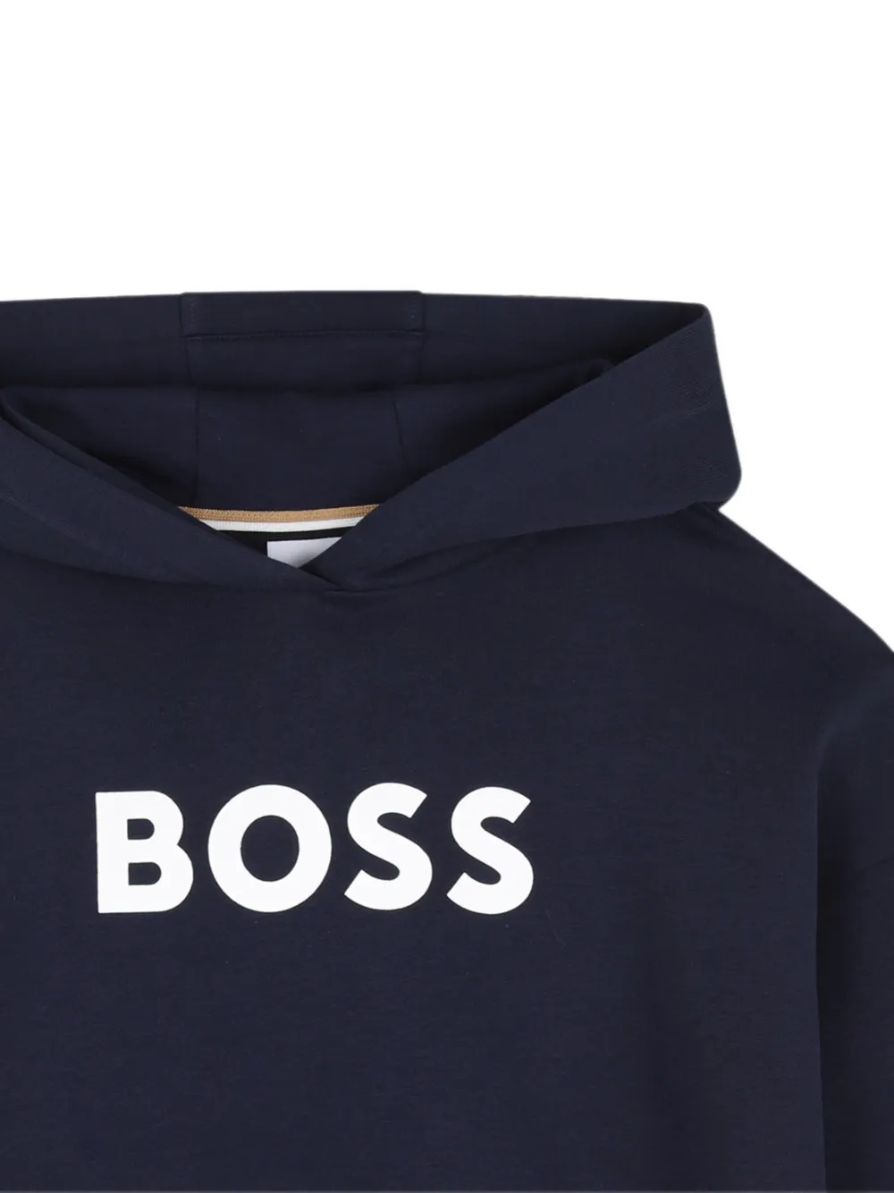 BOSS Kidswear Hoodie met logoprint Blauw
