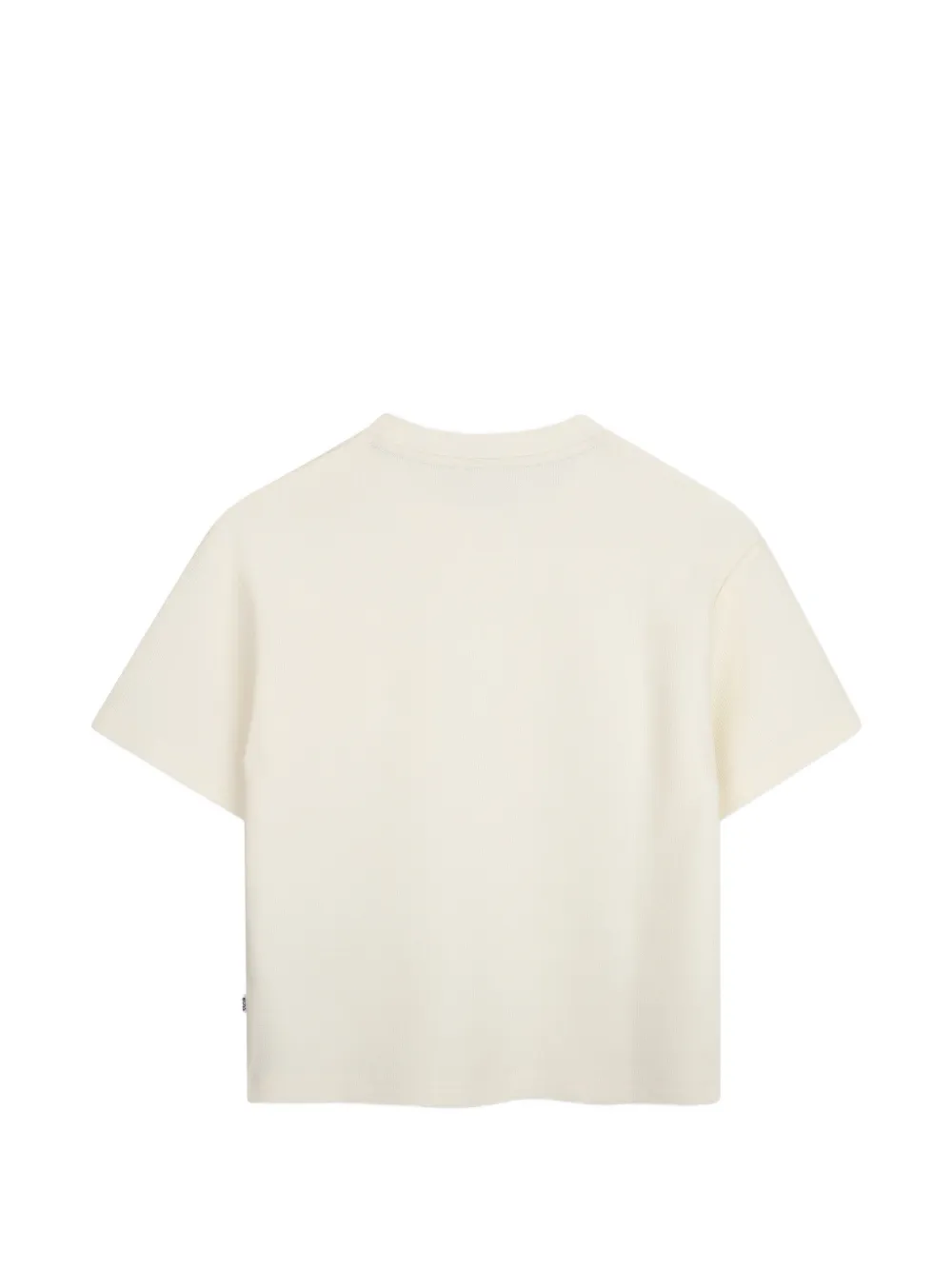 BOSS Kidswear T-shirt met logopatch Beige