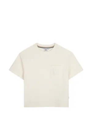 Burberry Kids check-tag Cotton T-shirt | White | FARFETCH