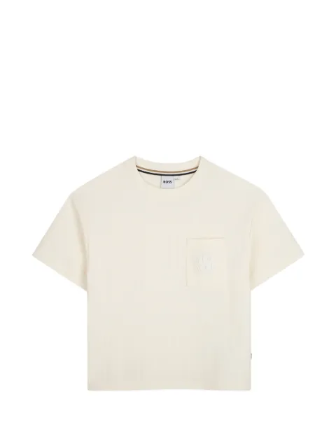 BOSS Kidswear logo-patch pocket T-shirt