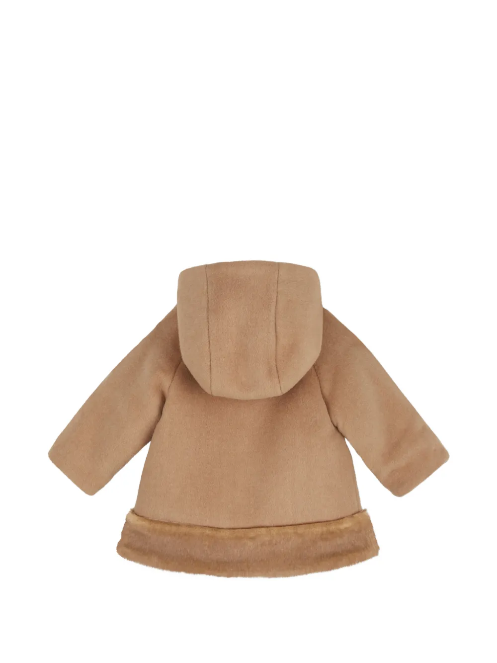 Chloé Kids Jas met imitatiebont Beige