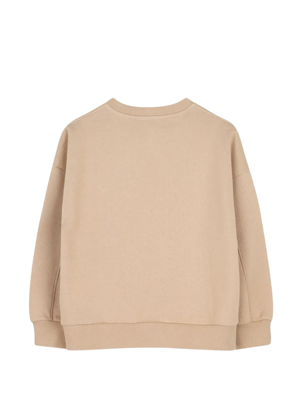 Michael Kors Kids Katoenen sweater met logoprint Beige