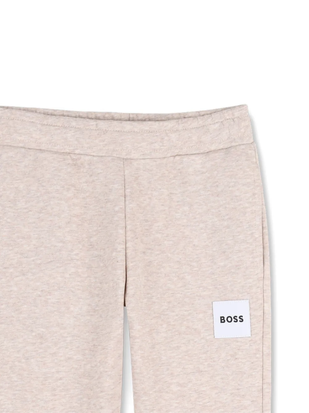 BOSS Kidswear Trainingsbroek met logopatch Beige