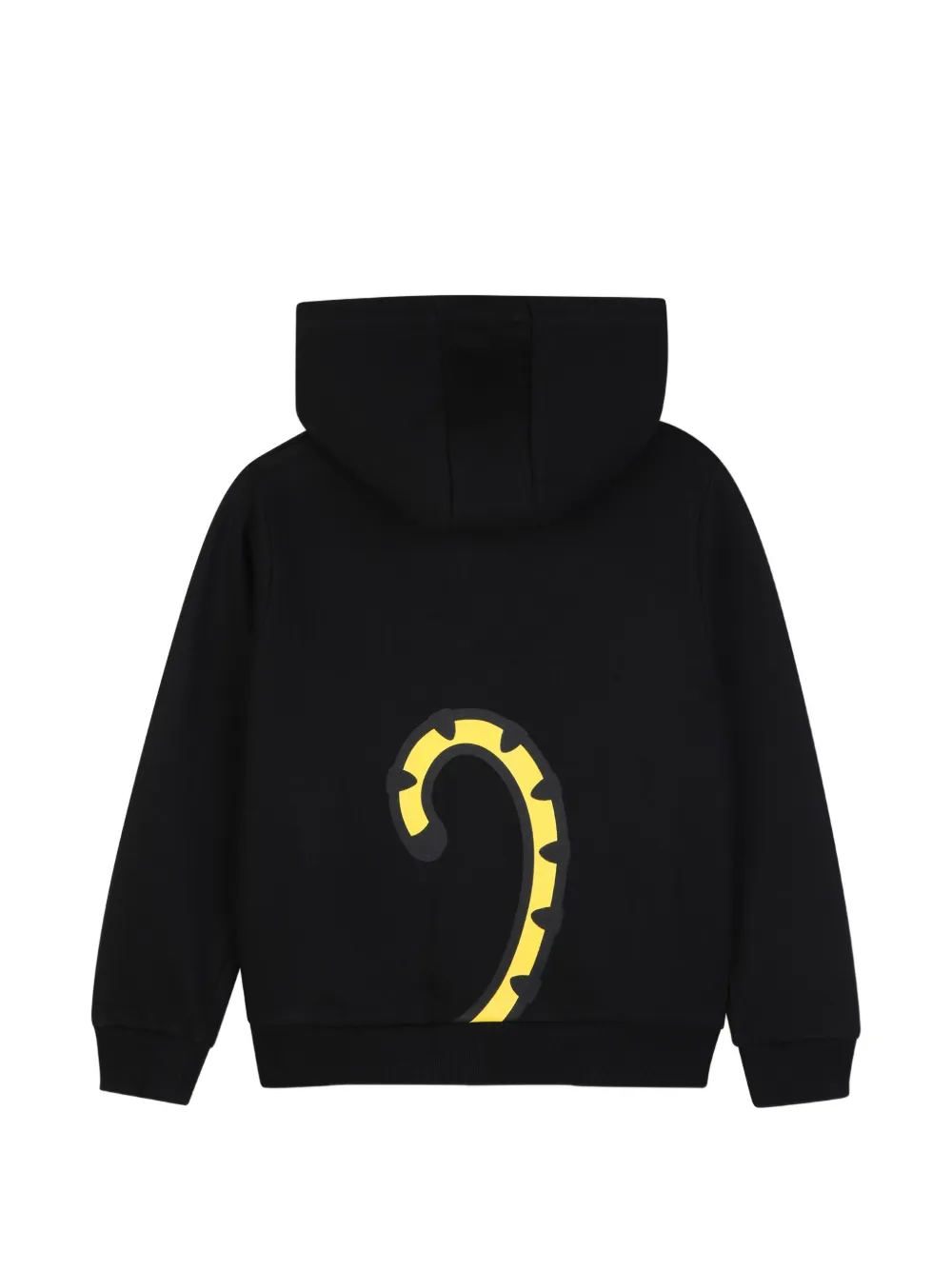 Kenzo Kids Hoodie met tijger-patch en rits Zwart