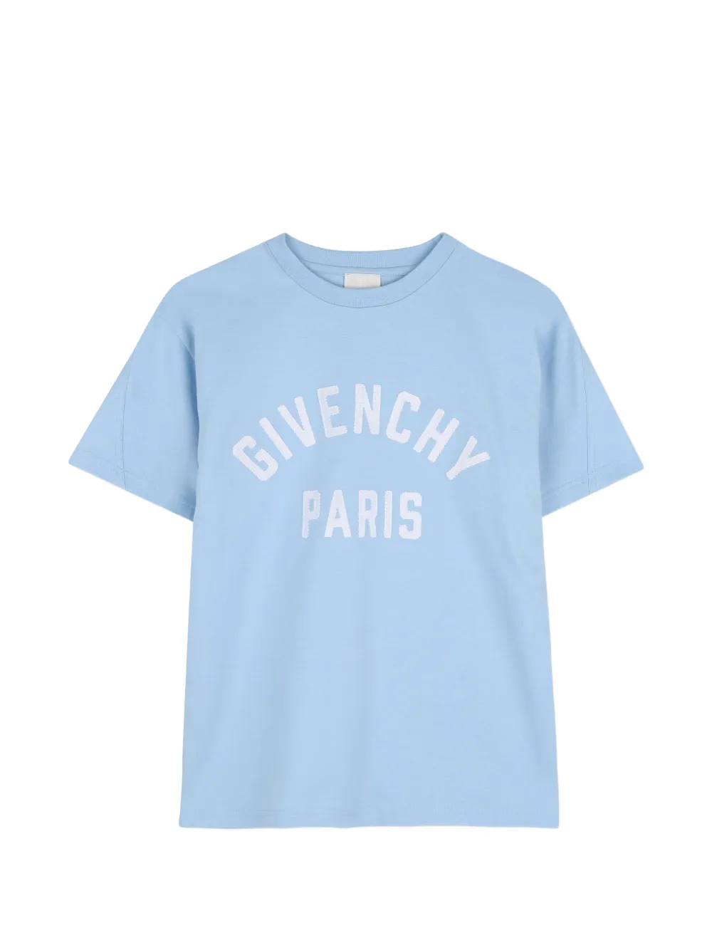 Givenchy Kids logo-embroidered T-shirt - Blu