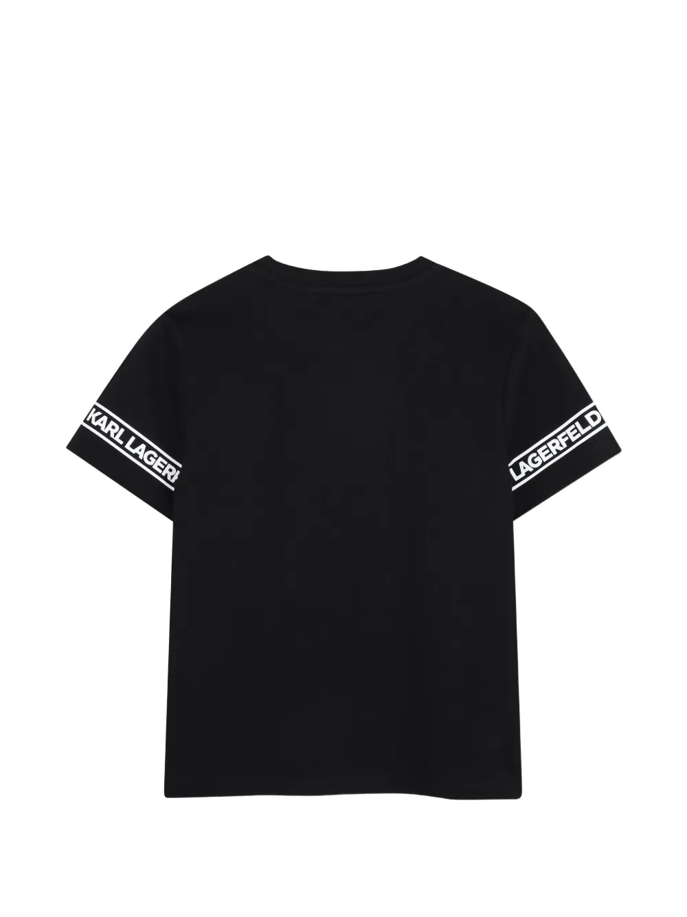Karl Lagerfeld Kids T-shirt met logoprint Zwart