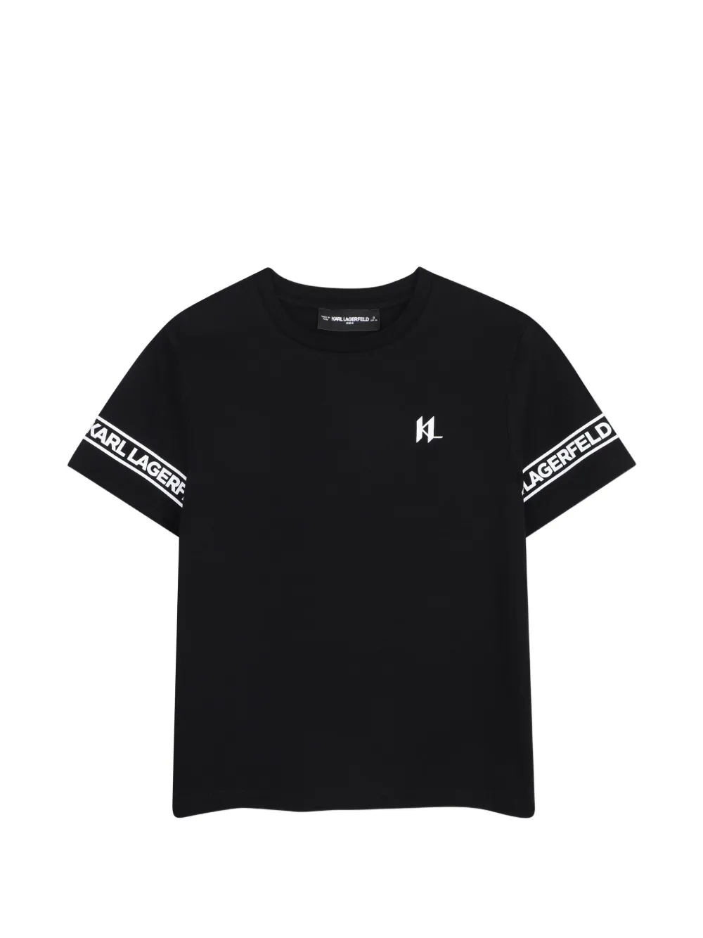 Karl Lagerfeld Kids logo-print short-sleeve T-shirt - Schwarz