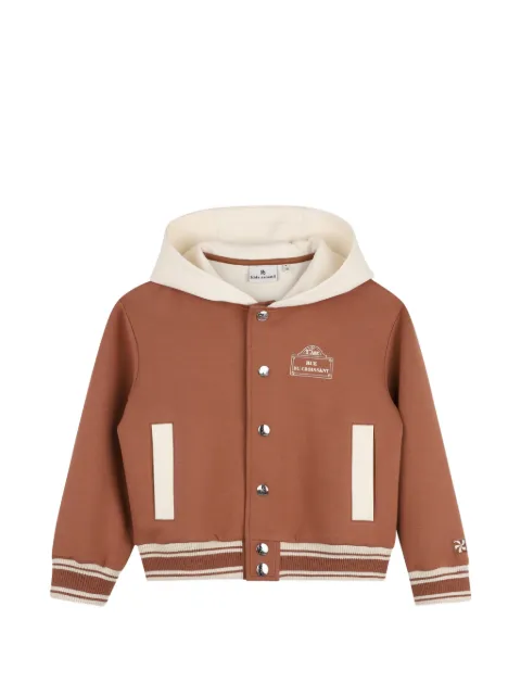 Kids Around hooded varsity-style hoodie