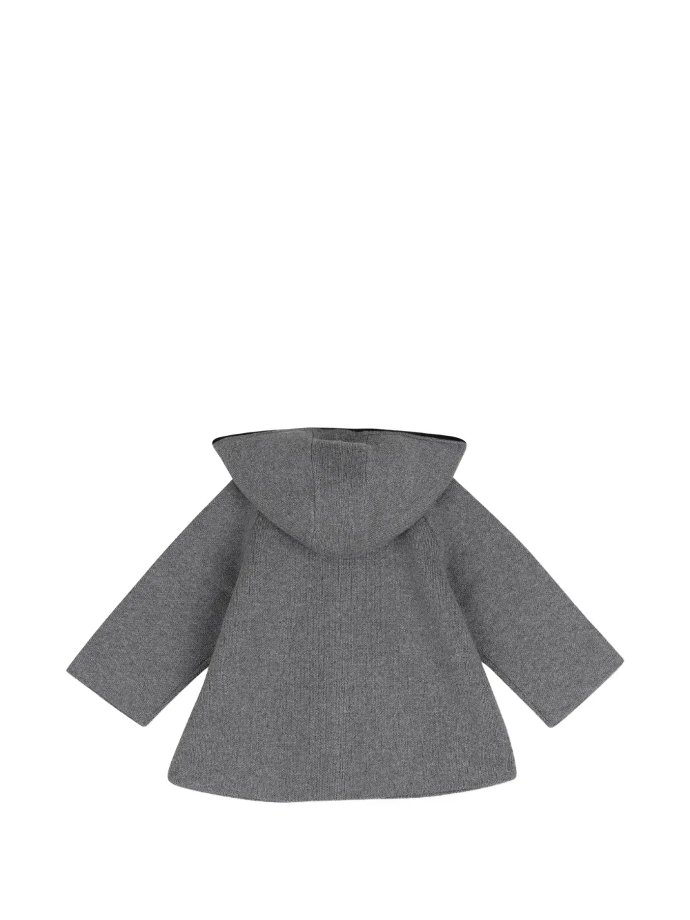 Chloé Kids Cape met geborduurd hart en capuchon Grijs