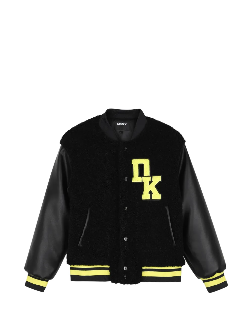Dkny Kids Jacke aus Faux Shearling - Schwarz