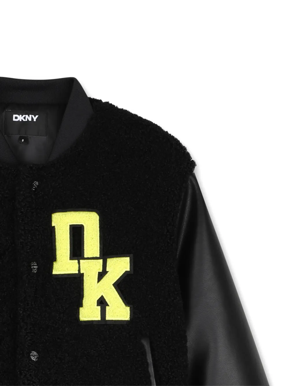 Dkny Kids Bomberjack van logo-patch Zwart