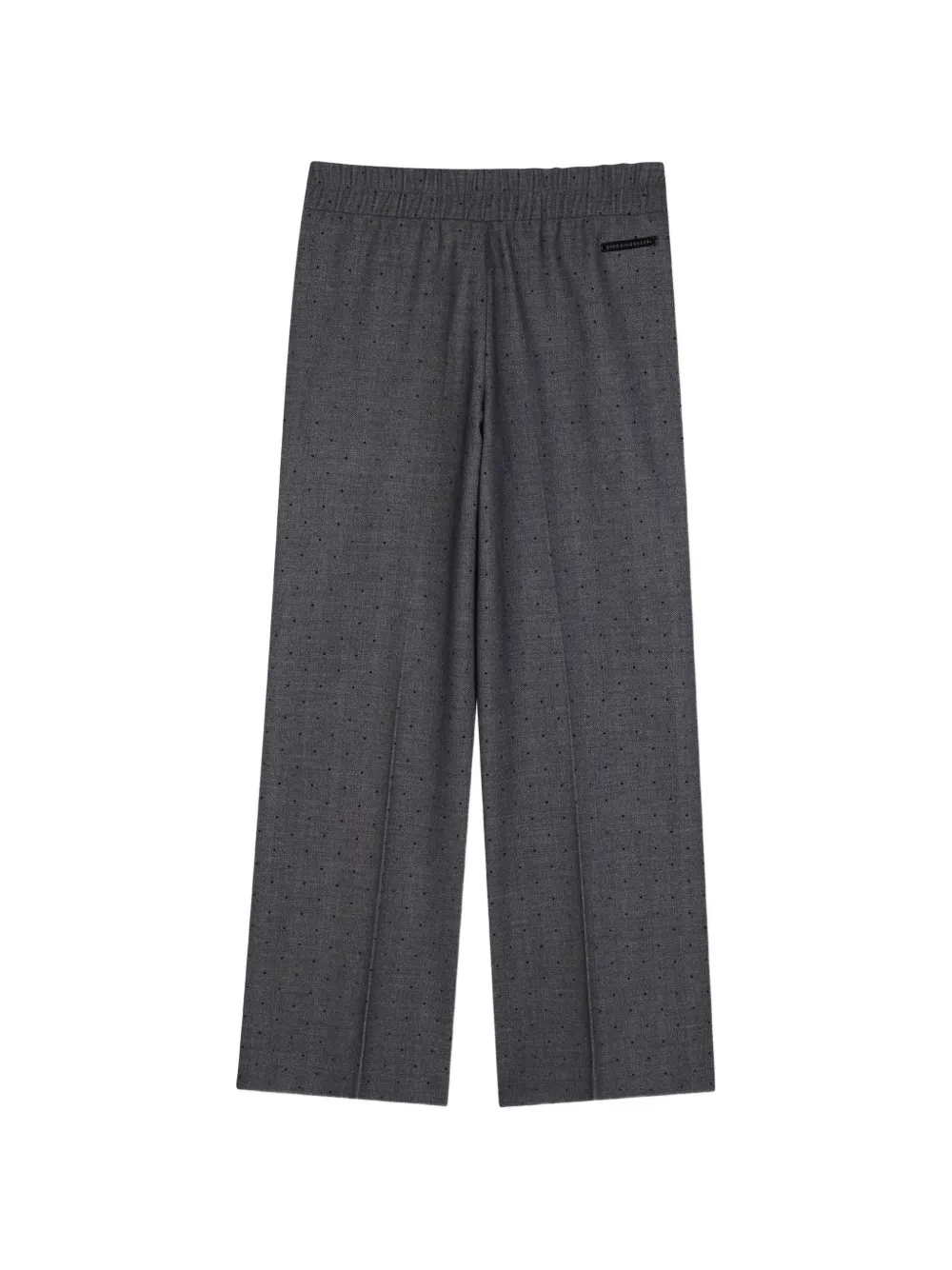 Karl Lagerfeld Kids Broek verfraaid met kristallen en logoband Grijs
