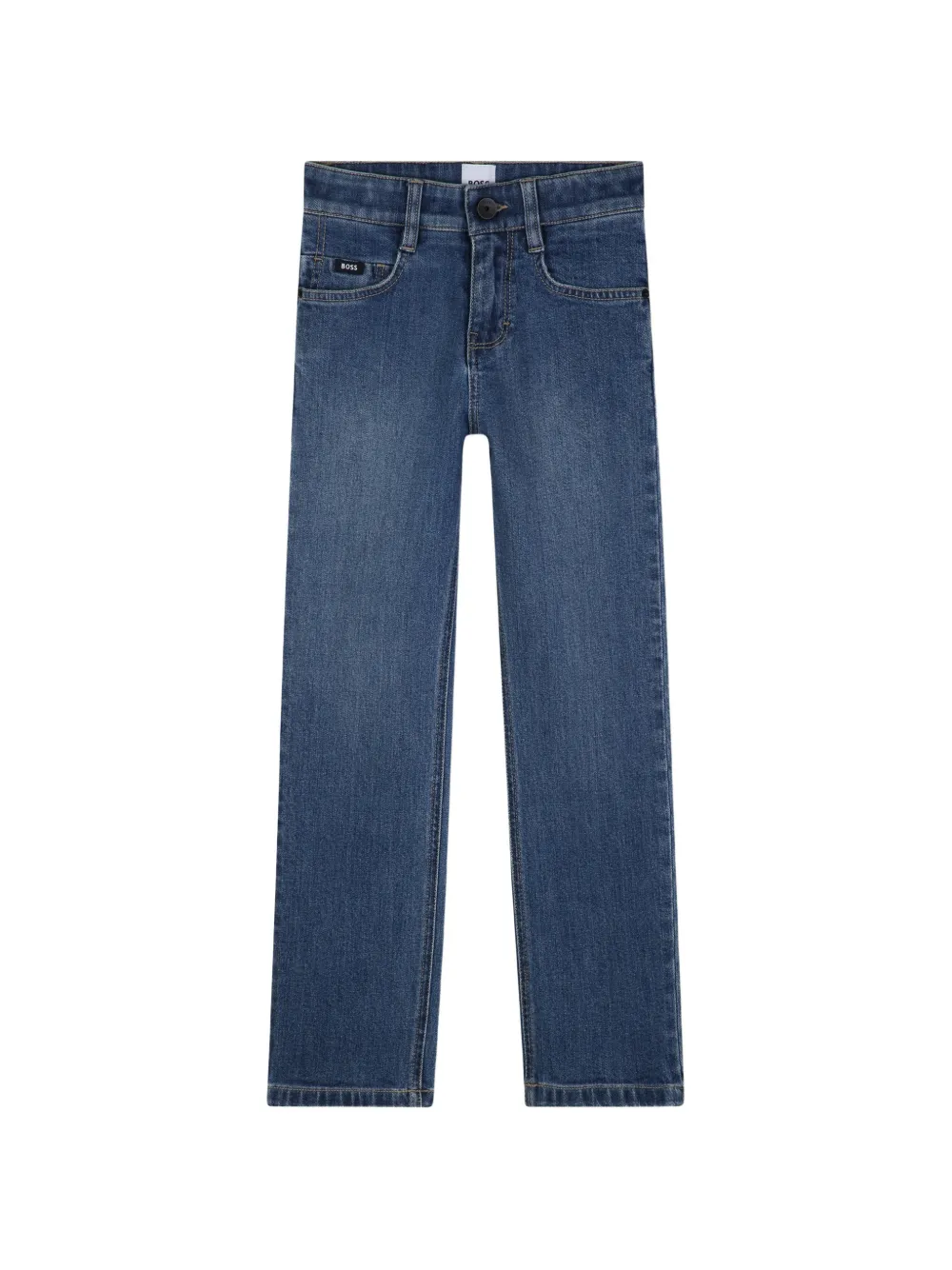 BOSS Kidswear Jeans dritti con effetto sfumato - Blu