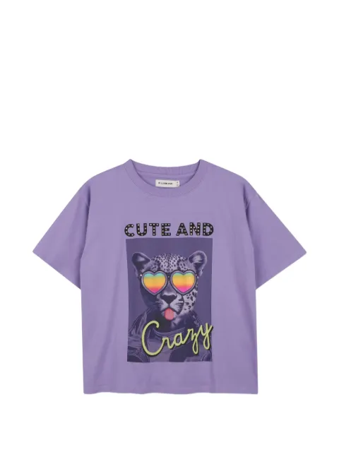 Billieblush graphic-print rhinestone-embellished T-shirt
