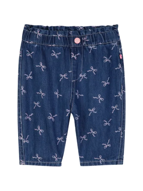 Billieblush jeans con moño estampado