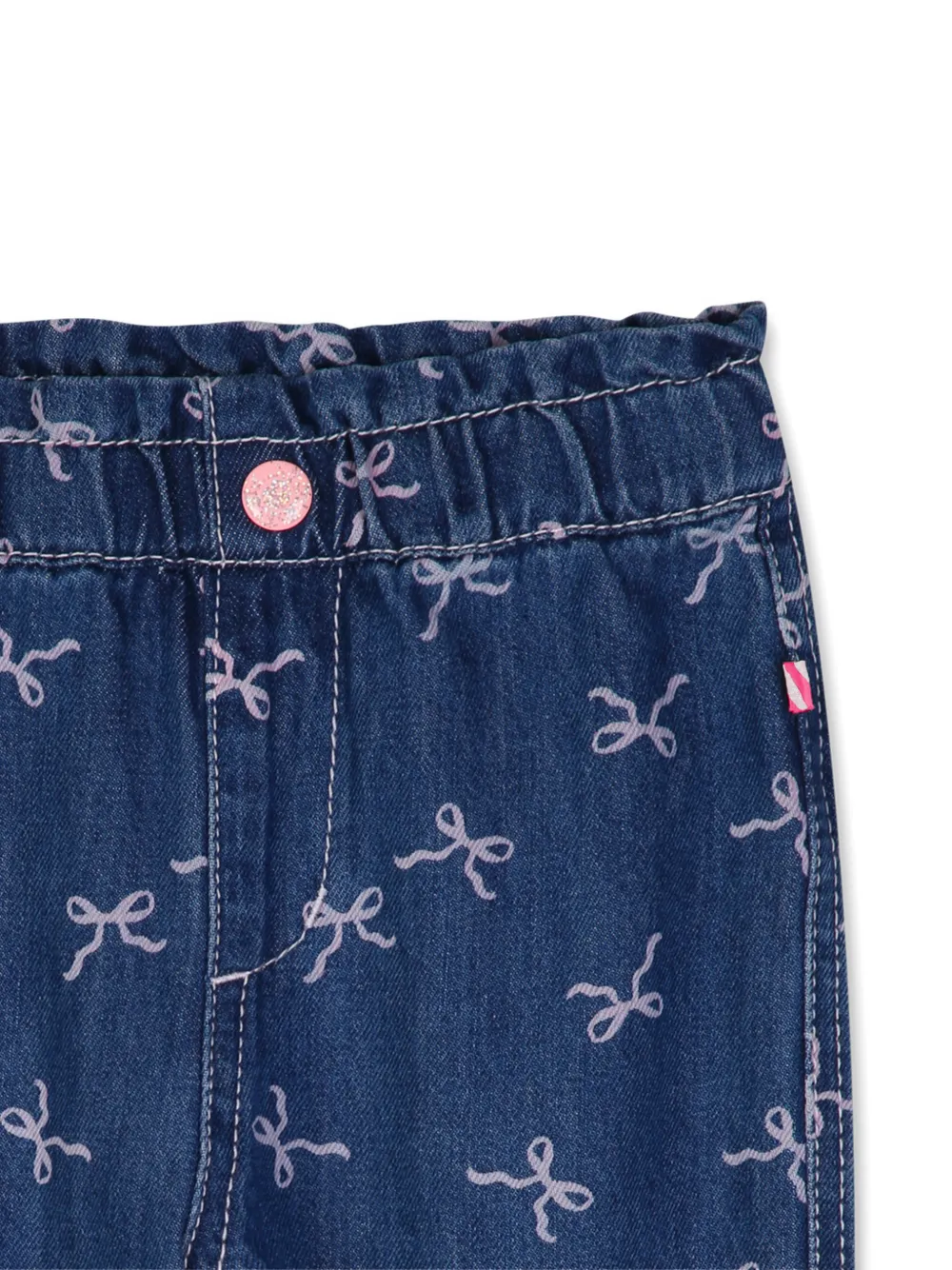 Billieblush Jeans met strikprint Blauw