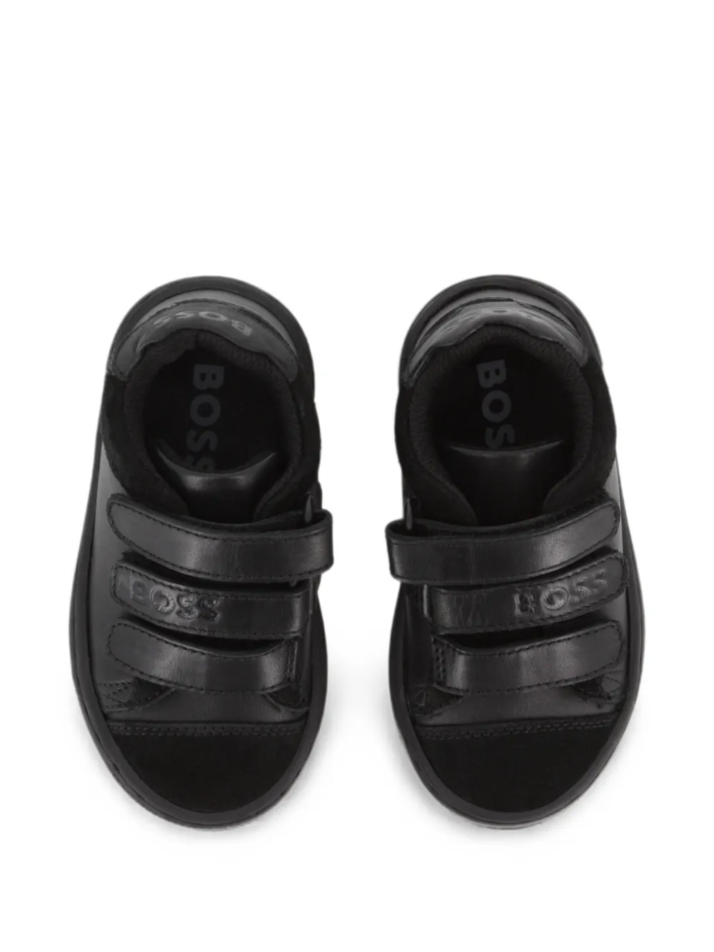 BOSS Kidswear Sneakers met klittenband Zwart