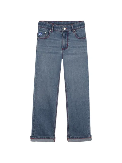 Kids Around contrast-stitch jeans