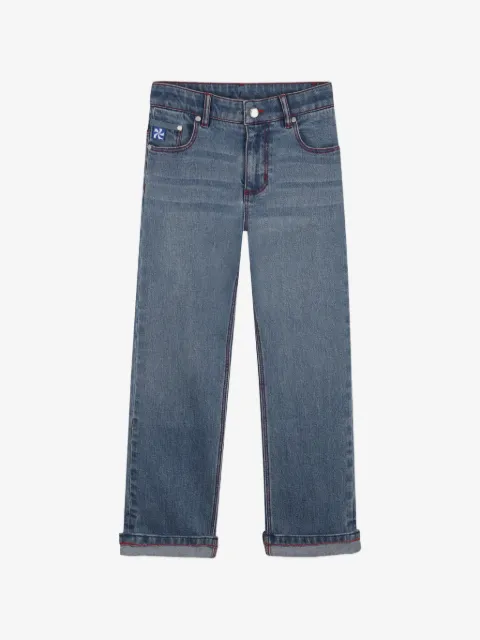 Kids Around contrast-stitch jeans