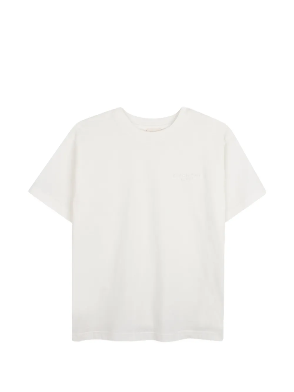 Givenchy Kids logo-embroidered T-shirt - Bianco