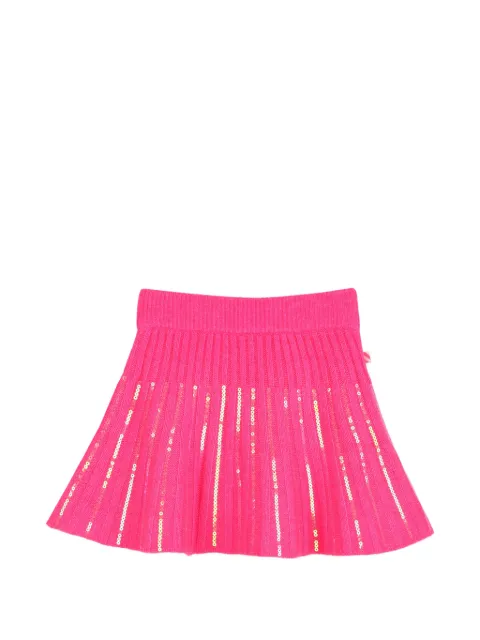 Billieblush sequin-embellished ribbed-knit skirt