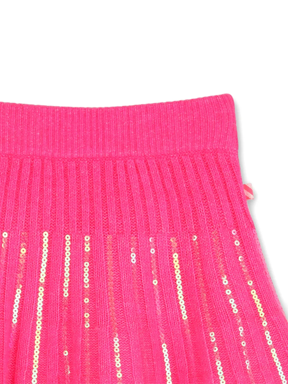 Billieblush Ribgebreide rok met pailletten Roze
