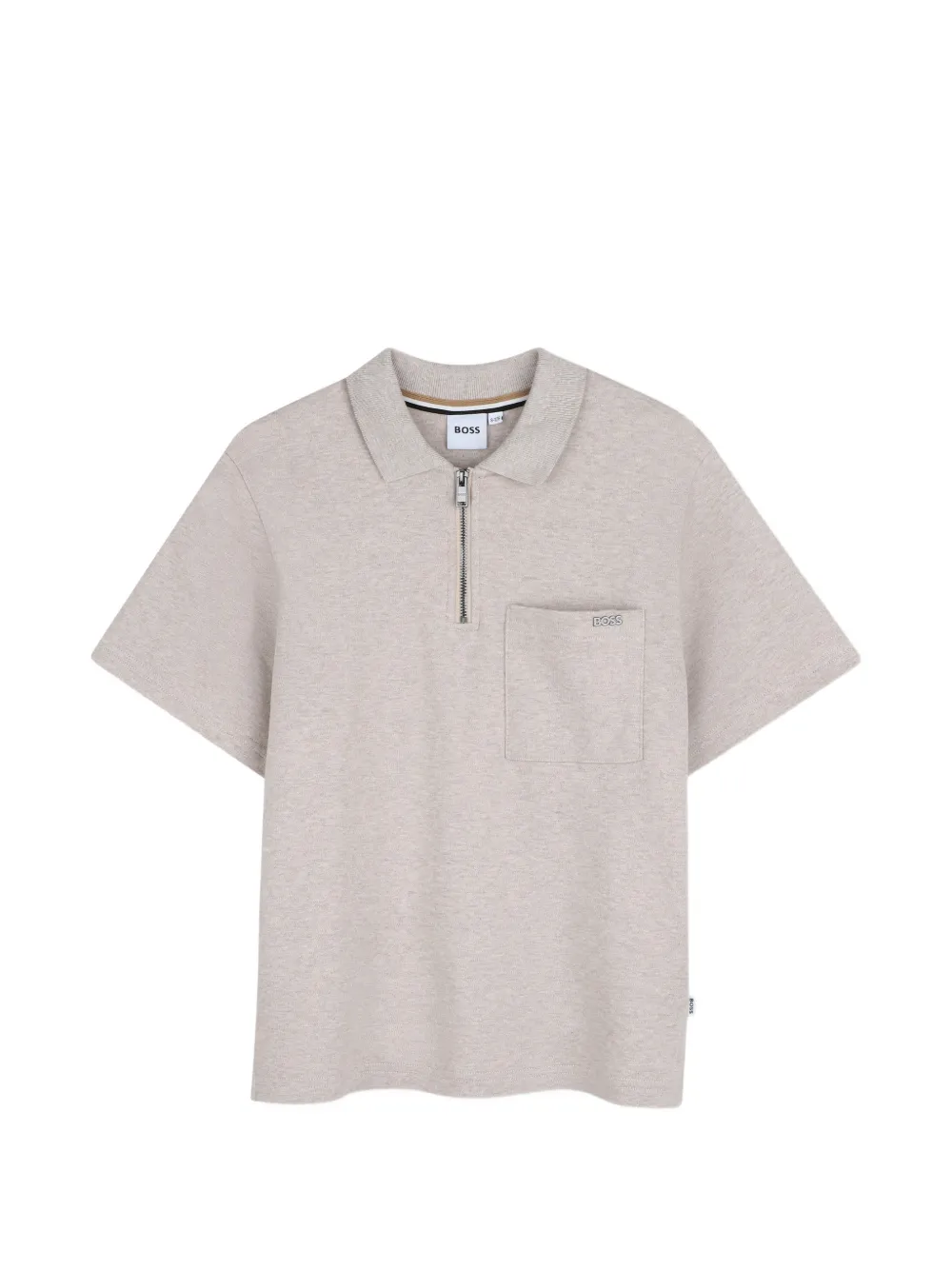 BOSS Kidswear Polo con zip - Toni neutri