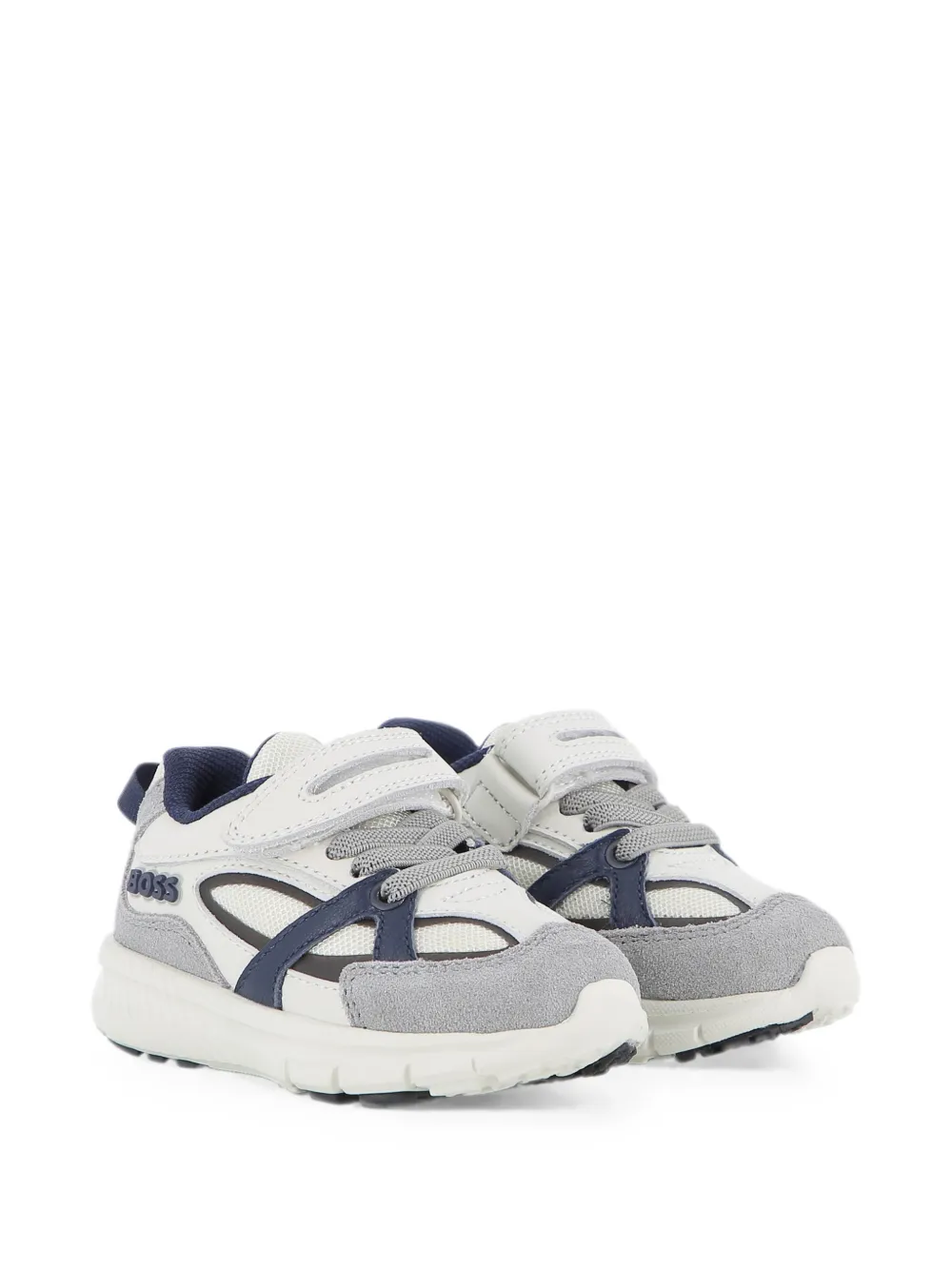 BOSS Kidswear Sneakers met klittenband Wit