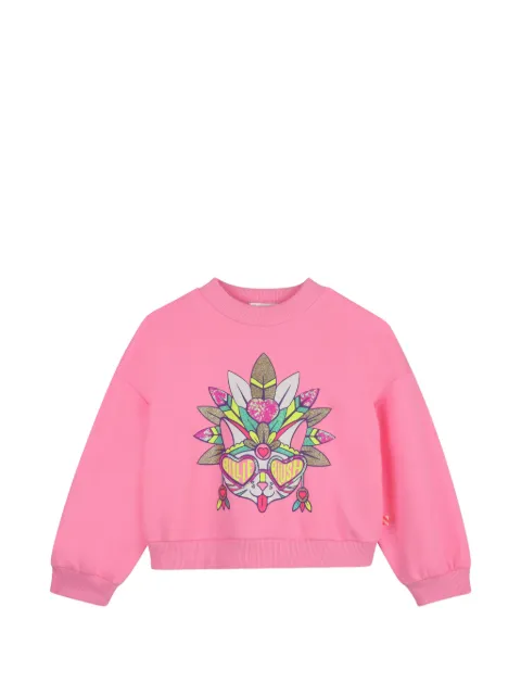 Billieblush sequin-embellished graphic-print sweater