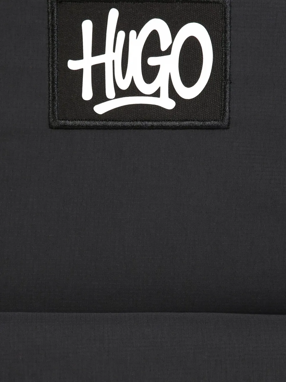 HUGO KIDS Rugzak met logopatch Zwart