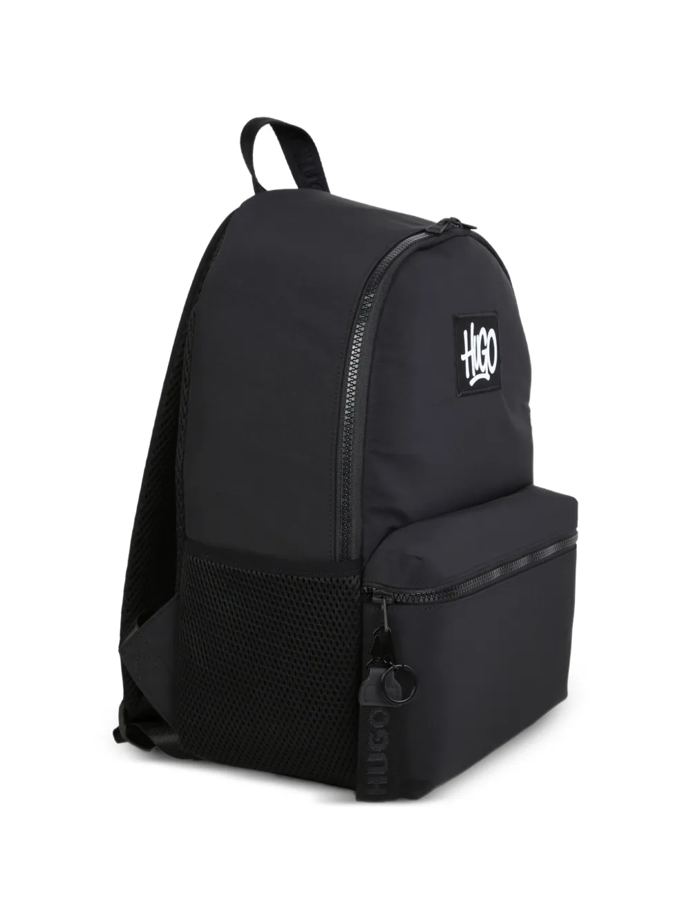HUGO KIDS Rugzak met logopatch Zwart