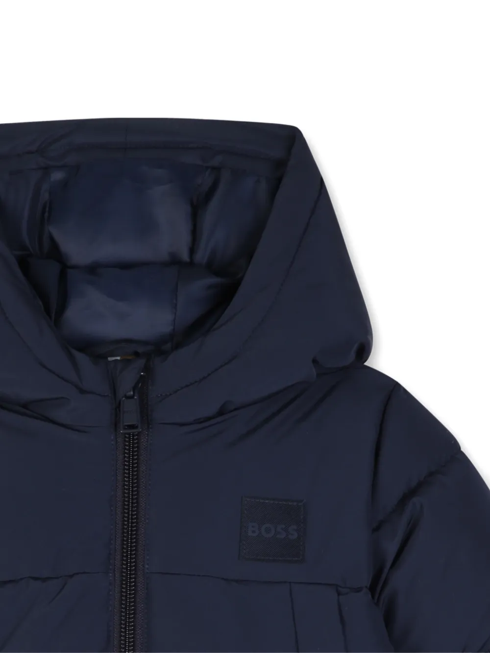 BOSS Kidswear Jack met capuchon Blauw