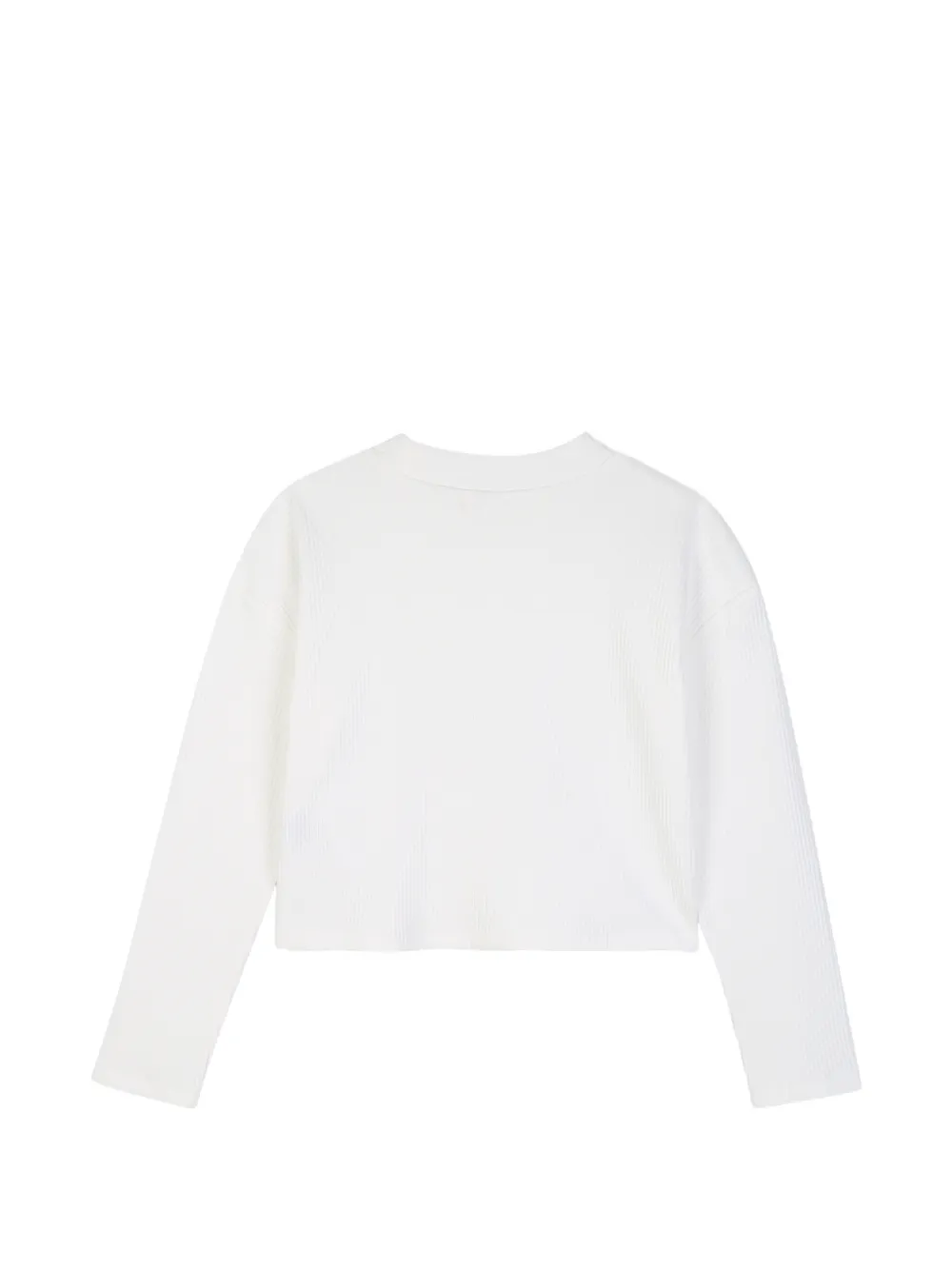 Billieblush Ribgebreid T-shirt met lange mouwen Wit