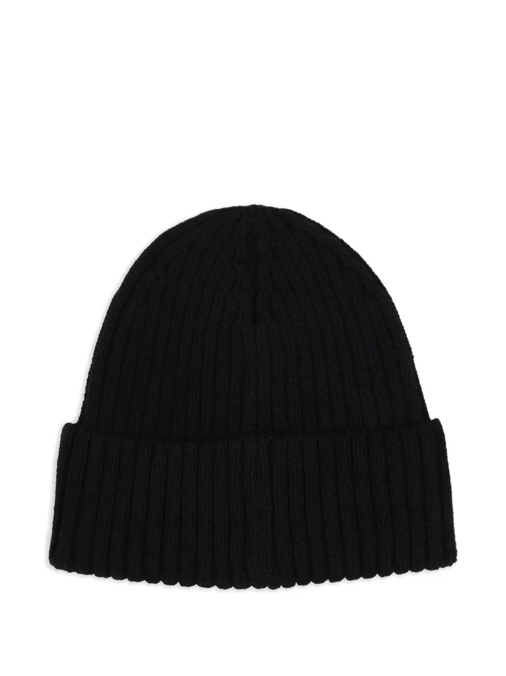 HUGO KIDS Ribgebreide muts met logopatch Zwart