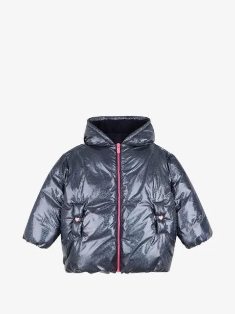 Billieblush glitter-effect hooded jacket