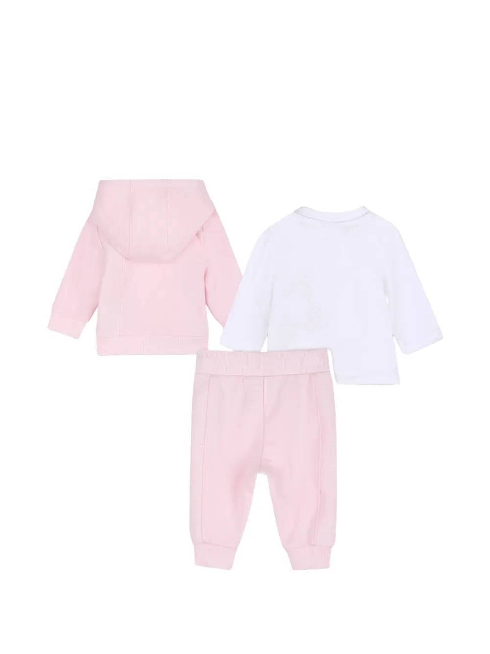 BOSS Kidswear Trainingspak met logoprint Roze