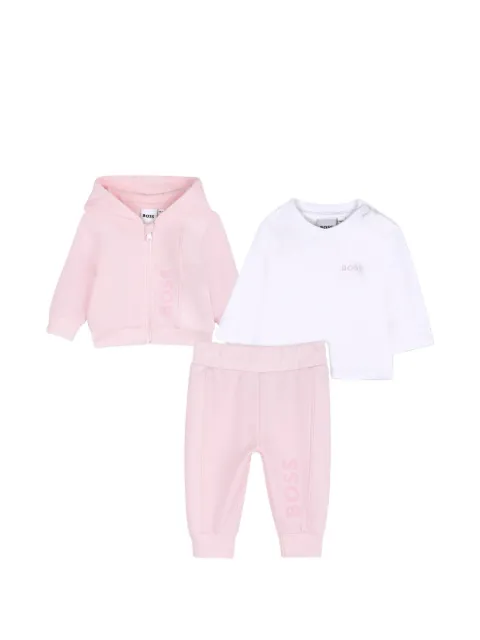 BOSS Kidswear logo-print tracksuit set